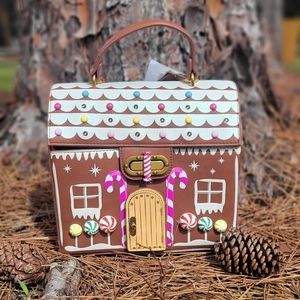 Betsey johnson gingerbread house light up crossbody